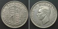 England GROSSBRITANNIEN 1/2 Crown 1939 GEORGE VI. Silber ERHALTUNG! -