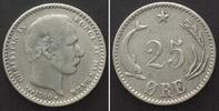 Dänemark DÄNEMARK 25 Ore 1900/800 CHRISTIAN IX. Silber -