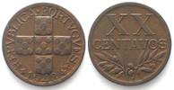 Portugal PORTUGAL 20 Centavos 1948 Bronze SELTENER JAHRGANG! -