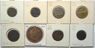 Grossbritannien GROSSBRITANNIEN Sammlung aus 8 Münzen & Tokens in Bronze 1790-1953 -