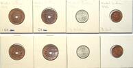 Niederländisch Indien NL INDIEN. 1/2 Cent 1945, 1 Cent 1942 & 1945, Bronze, 1/4 Gulden 1941 Silber -