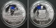 Samoa (Westsamoa) SAMOA 10 Tala 2003 SMS ADLER Silber SELTEN! -