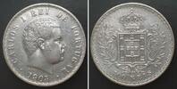 Portugal PORTUGAL 500 Reis 1903 KARL I. Silber ERHALTUNG! -