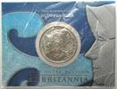 England BRITANNIA 2 Pounds 2003 ELIZABETH II. 1 Unze Silber im Blister -