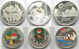 Nordkorea NORDKOREA Satz OLYMPIA SYDNEY 3 x 100 Won & 3 x 250 Won 1997 Silber FARBE -