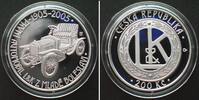 Tschechische Republik Kronen TSCHECHISCHE REPUBLIK 200 Korun 2005, Erstes Auto L&K, Silber PP -