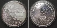 KROATIEN 200 Kuna 1995, 5 JAHRE UNABHÄNGIGKEIT, Silber, PP