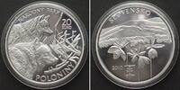 Slowakei SLOWAKEI 20 Euro 2010, Wölfe NATIONALPARK POLONINY, Silber PP -