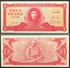 Kuba CUBA 3 Pesos 1984 CHE GUEVARA, Sig. Raul Leon Torras, kassenfrisch -