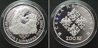 Tschechische Republik Kronen TSCHECHISCHE REPUBLIK 200 Korun 2002, Hl. Zdislava v. Lemberk, Silber PP -
