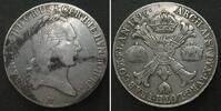 Haus Habsburg MILANO Crocione (Kronentaler) 1796 M FRANCESCO II D'AUSTRIA argento -