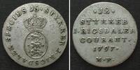 Dänemark DÄNEMARK 1/15 Speciesdaler 1797 MF, CHRISTIAN VII. Silber SELTEN! -