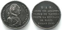 Frankreich FRANKREICH 2 Francs 1806 Münzbesuch d. Prinzen Ludwig v. Bayern ABSCHLAG IN ZINN -