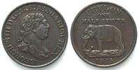Ceylon CEYLON 1/2 Stiver 1815 GEORGE III. Kupfer ERHALTUNG! -