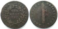 Italien REPUBBLICA NAPOLETANA 6 Tornesi Anno 7 (1799) Kupfer -