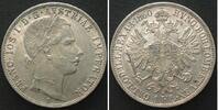 Haus Habsburg ÖSTERREICH K.u.K. 1 Gulden 1860 A FRANZ JOSEPH I. Silber ERHALTUNG! -