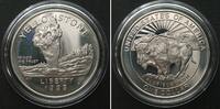 Vereinigte Staaten von Amerika USA 1 Dollar 1999 P, YELLOWSTONE Silber PP -