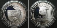 Vereinigte Staaten von Amerika USA 1 Dollar 1997 P, POLICE OFFICERS MEMORIAL, Silber, PP -