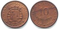 Portugiesisch Indien PORTUGIESISCH INDIEN 10 Centavos 1961 Bronze ERHALTUNG! -