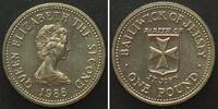 Jersey JERSEY 1 Pound 1988 Parish of St. John ELIZABETH II. Ni-Me -
