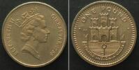 Gibraltar GIBRALTAR 1 Pound 1988 ELIZABETH II. Ni-Me -