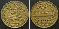 Libanon LIBANON 5 Piastres 1925 Al-Br SELTEN! -