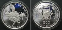 Guinea GUINEA 500 Francs 1970, Tänzer, 10 JAHRE UNABHÄNGIGKEIT, Silber -