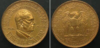 Venezuela VENEZUELA. ESSAI 60 Bolivares 1959, EISENHOWER, Bronze, UNC. RARE! -