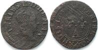 Frankreich - Nevers & Rethel NEVERS & RETHEL Denier 1653 A CHARLES II. de GONZAGA Kupfer ERHALTUNG! -