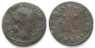 Frankreich - Nevers & Rethel NEVERS & RETHEL Denier 1653 A CHARLES II. de GONZAGA Kupfer -