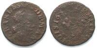 Frankreich - Nevers & Rethel NEVERS & RETHEL Denier 1652 A CHARLES II. de GONZAGA Kupfer -