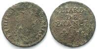 Frankreich FRANKREICH Liard de France 1656 G Lusignan, LUDWIG XIV. Kupfer -