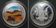 Namibia NAMIBIA 10 Dollars 1995 Wüste, 5 JAHRE UNABHÄNGIGKEIT, Silber FARBE -