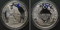 Türkei TÜRKEI 1.500.000 Lira 1997 BARBAROS HAYREDDIN Silber SELTEN! -