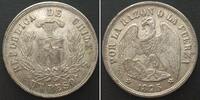 Chile CHILE Peso 1875 Silber ERHALTUNG!!! -