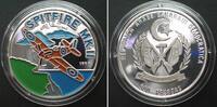 Sahara WESTSAHARA 500 Pesetas 1995 Flugzeug SPITFIRE MK II Silber FARBE -