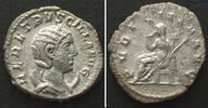 Roman Imperial HERENNIA ETRUSCILLA. Wife of Trajan Decius. AR Antoninianus, 250-251, PUDICITIA -
