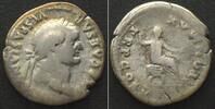 Roman Imperial VESPASIAN (69-79 AD). AR Denarius, 74 AD, PON MA TR P COS V, emperor seated, VF -