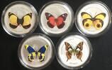 Vanuatu VANUATU 5 x 10 Vatu 2006 SCHMETTERLINGE in Farbe -