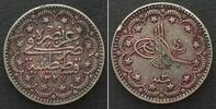 Türkei TÜRKEI 5 Kurush AH 1327//3 (1910) MUHAMMAD V. Silber -