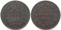 San Marino SAN MARINO 5 Centesimi 1864 Kupfer -