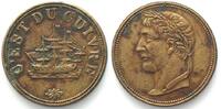 British Tokens KANADA 1/2 Penny Token ca.1830 C'EST DU CUIVRE Napoleon ERHALTUNG! -