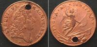 Frankreich - Jetons FRANKREICH Jeton o.J. (1674) auf SCHLACHT BEI SENEFFE, LUDWIG XIV, Kupfer 25mm -
