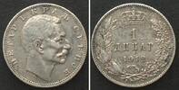 Serbien SERBIEN 1 Dinar 1912 PETAR I. Silber -