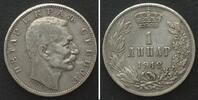 Serbien SERBIEN 1 Dinar 1912 PETAR I. Silber -
