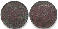 Italien ITALIEN 10 Centesimi 1862, VITTORIO EMANUELE II., Kupfer, SELTEN! ERHALTUNG! -