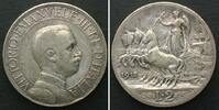 Italien ITALIEN 2 Lire 1912, Quadriga, VITTORIO EMANUELE III. Silber -