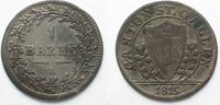 Schweiz - St. Gallen ST. GALLEN Kanton 1 Batzen 1815 Billon # 14011