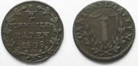 Schweiz - St. Gallen ST. GALLEN Kanton Halbbatzen 1808 Billon # 14014