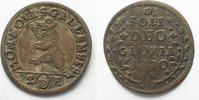 Schweiz - St. Gallen ST. GALLEN Stadt Halbbatzen (2 Kreuzer) 1730 Billon # 14015